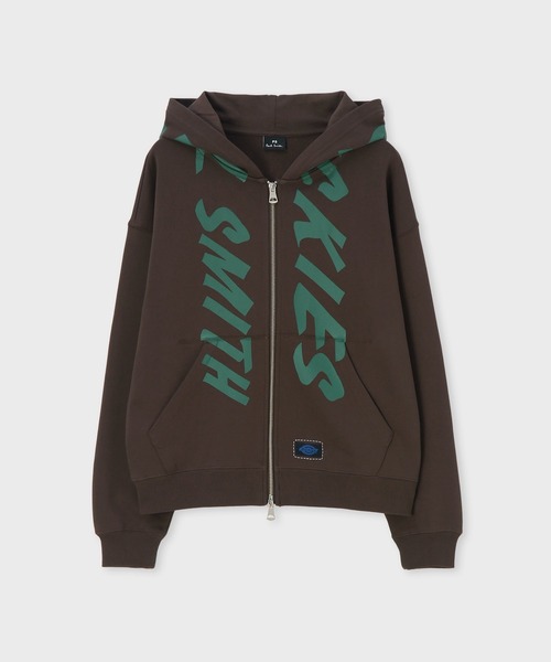 Dickies(ディッキーズ)の「ウィメンズ Dickie(R) × PS Paul Smith ジップアップ パーカ / 265914 DC005W(パーカー・レディース・ネイビー/ブラウン・MEDIUM)」の8枚目の写真