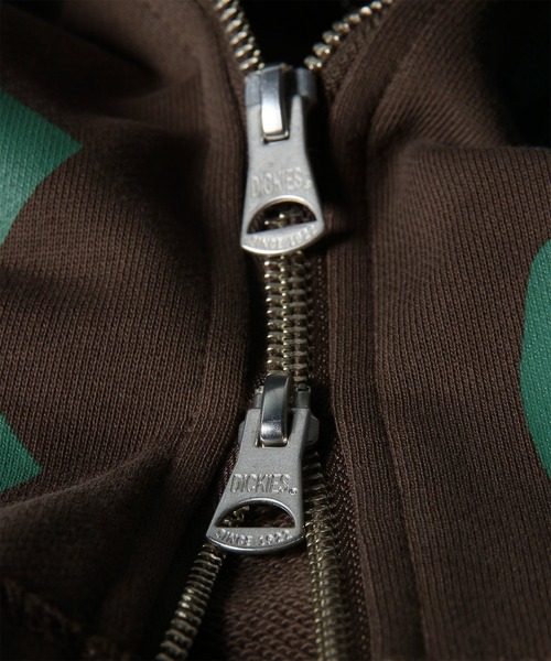 Dickies(ディッキーズ)の「ウィメンズ Dickie(R) × PS Paul Smith ジップアップ パーカ / 265914 DC005W(パーカー・レディース・ネイビー/ブラウン・MEDIUM)」の12枚目の写真
