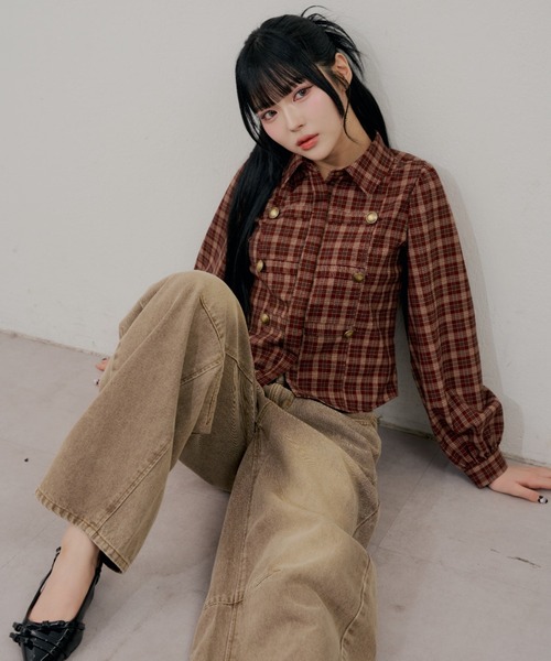 continuer de NICE CLAUP(コンティニューデナイスクラップ)の「【今季大注目!】ナポレオン風シャツ(シャツ/ブラウス・レディース・ベージュ系その他/レッド系その他/ブラック・FREE)」の20枚目の写真