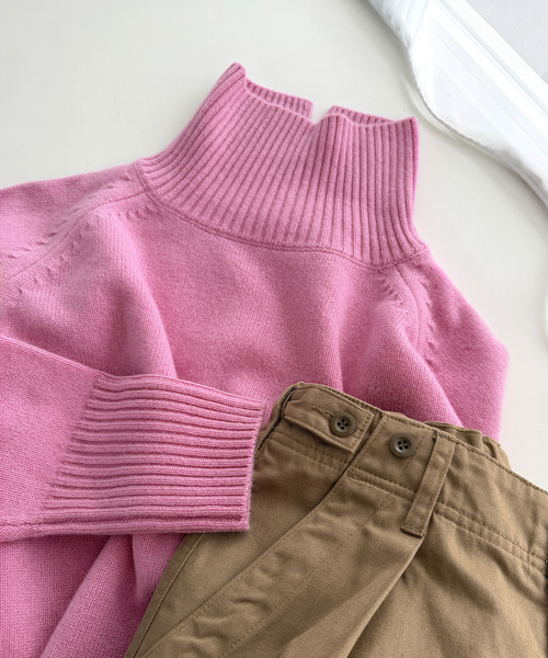 Spick & Span(スピックアンドスパン)の「ウールカシミヤハイネックプルオーバー(ニット/セーター・レディース・グレー/ブラウン/ブルー/ベージュ系その他/ピンク系その他・FREE)」の5枚目の写真