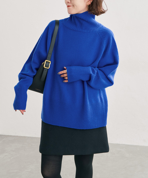 Spick & Span(スピックアンドスパン)の「ウールカシミヤハイネックプルオーバー(ニット/セーター・レディース・グレー/ブラウン/ブルー/ベージュ系その他/ピンク系その他・FREE)」の4枚目の写真