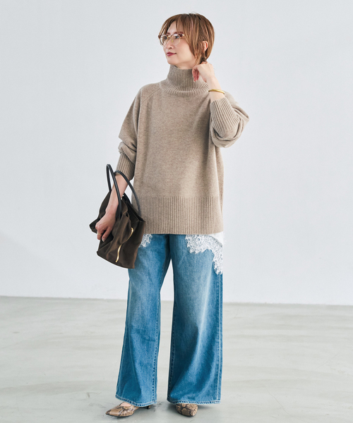 Spick & Span(スピックアンドスパン)の「ウールカシミヤハイネックプルオーバー(ニット/セーター・レディース・グレー/ブラウン/ブルー/ベージュ系その他/ピンク系その他・FREE)」の22枚目の写真