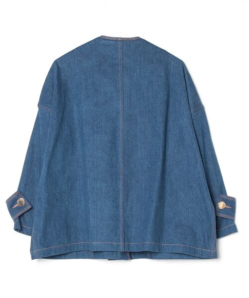 Mackintosh(マッキントッシュ)の「NEW HUMBIE NO-COL DNMJK MB EX(デニムジャケット・レディース・インディゴブルー・6)」の3枚目の写真