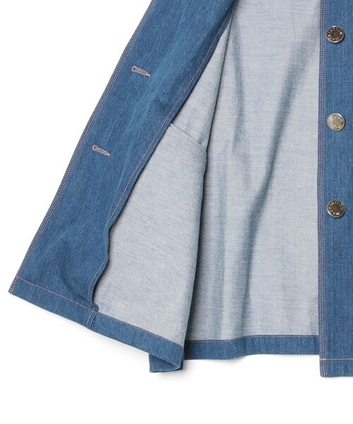 Mackintosh(マッキントッシュ)の「NEW HUMBIE NO-COL DNMJK MB EX(デニムジャケット・レディース・インディゴブルー・6)」の4枚目の写真