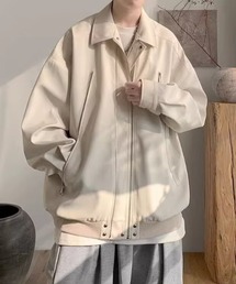オーバーサイズダブルジップブルゾン