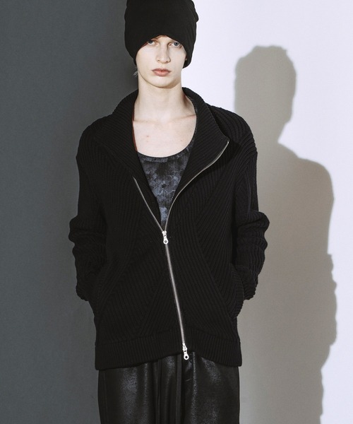 NO ID.（ノーアイディ）の「【NO ID.】Zip Sleeve U-Neck Pullover / ジップ スリーブ ユーネック プルオーバー（Tシャツ/カットソー・メンズ・ブラック/ホワイト・2/1）」の11枚目の写真
