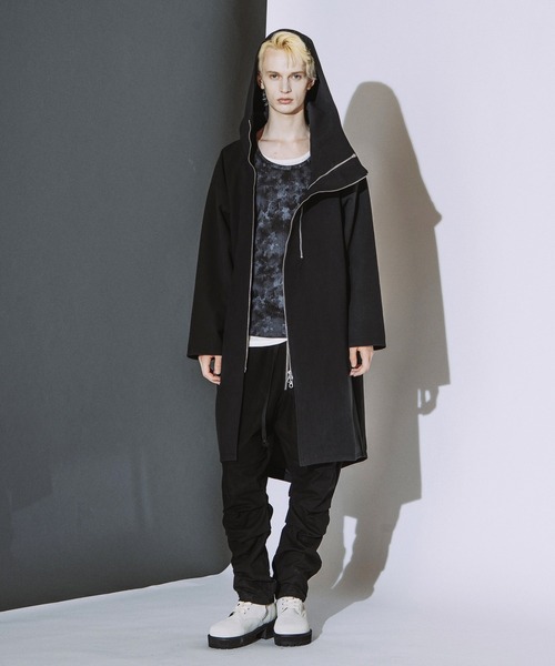 NO ID.（ノーアイディ）の「【NO ID.】Zip Sleeve U-Neck Pullover / ジップ スリーブ ユーネック プルオーバー（Tシャツ/カットソー・メンズ・ブラック/ホワイト・2/1）」の12枚目の写真