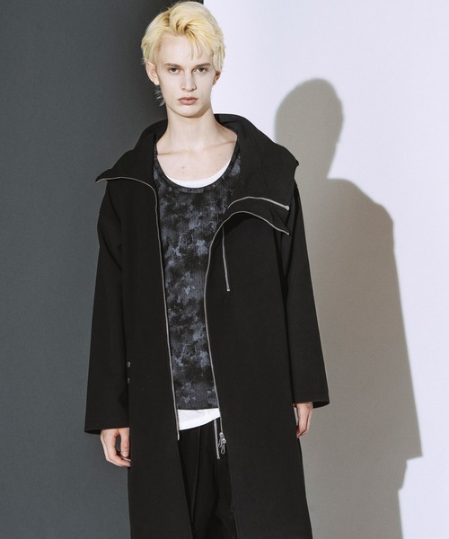 NO ID.（ノーアイディ）の「【NO ID.】Zip Sleeve U-Neck Pullover / ジップ スリーブ ユーネック プルオーバー（Tシャツ/カットソー・メンズ・ブラック/ホワイト・2/1）」の10枚目の写真