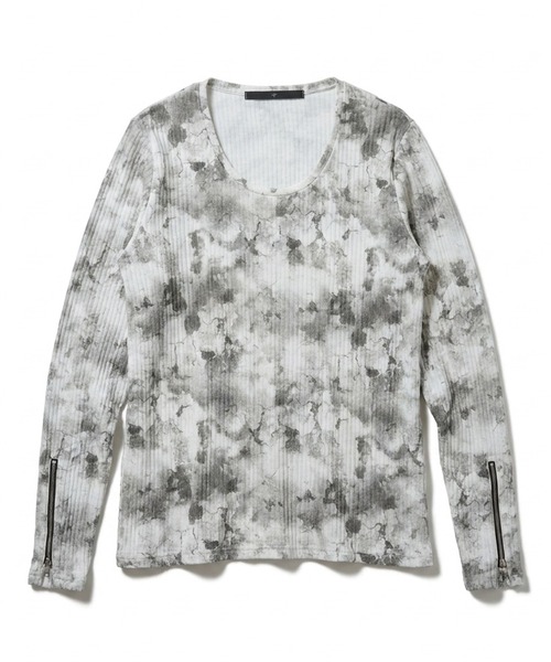 NO ID.（ノーアイディ）の「【NO ID.】Zip Sleeve U-Neck Pullover / ジップ スリーブ ユーネック プルオーバー（Tシャツ/カットソー・メンズ・ブラック/ホワイト・2/1）」の20枚目の写真