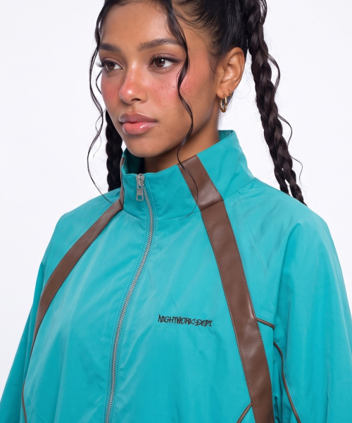 NIGHTWORKDEPT（ナイトワークデプト）の「MIDNIGHT RACING TRACK JACKET_MINT（ナイロンジャケット・レディース・その他・SMALL/MEDIUM）」の4枚目の写真