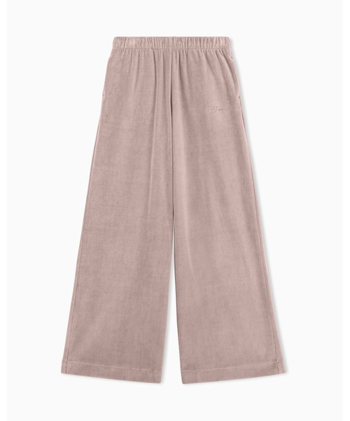 EMPORIO ARMANI EA7(エンポリオアルマーニイーエーセブン)の「<オンライン限定>【エンポリオ アルマーニ EA7】ウィメンズ ワイドレッグパンツ Athletic Velour(スウェットパンツ・レディース・サンドグレー・LARGE/X-SMALL/SMALL/MEDIUM)」の4枚目の写真