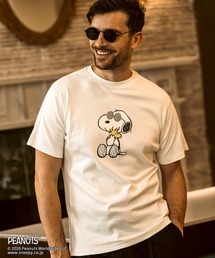 1PIU1UGUALE3 RELAX(ウノピゥウノウグァーレトレ リラックス)【スヌーピー】ジョー・クルー＆ウッドストック 半袖Tシャツ