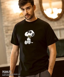 1PIU1UGUALE3 RELAX(ウノピゥウノウグァーレトレ リラックス)【スヌーピー】ジョー・クルー&ウッドストック 半袖Tシャツ