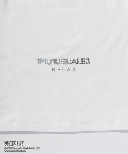 1PIU1UGUALE3 RELAX (ウノピゥウノウグァーレトレ リラックス)の「1PIU1UGUALE3 RELAX(ウノピゥウノウグァーレトレ リラックス)【スヌーピー】ジョー・クルー&ウッドストック 半袖Tシャツ(Tシャツ/カットソー・メンズ・ホワイト/ブラック・M/S/L/XXL/XL)」の4枚目の写真