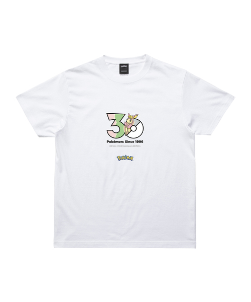 ZOZOSPOT(ゾゾスポット)の「Pokemon 30th Anniversary 1025 T-shirt 「シキジカ(はるのすがた)」(Tシャツ/カットソー・レディース・ホワイト・SMALL/MEDIUM/LARGE/X-LARGE/XX-LARGE/XXX-LARGE/100cm/110cm/120cm/130cm/140cm/150cm/160cm)」の1枚目の写真