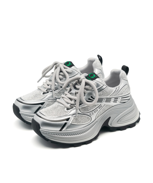 CLLIB(クリブ)の「COSHER スタンディングスニーカー 6.5CM-CL0701 (2カラー)(スニーカー・レディース・シルバー/アイボリー・23cm/23.5cm/24cm/24.5cm/25cm)」の6枚目の写真