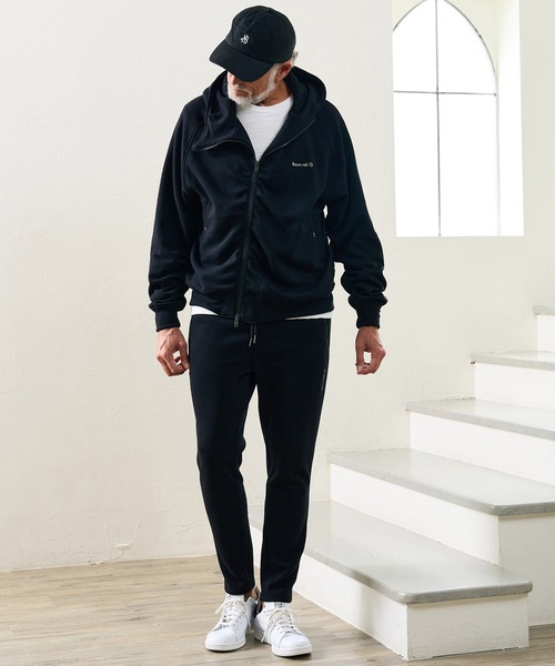 Maison code 13(メゾンコードサーティーン)の「mpa4200- Fleece Lined Asymmetric Hoodie ジップパーカー(M26W-17)(パーカー・メンズ・トップグレー/ブラック・M/L/S)」の6枚目の写真