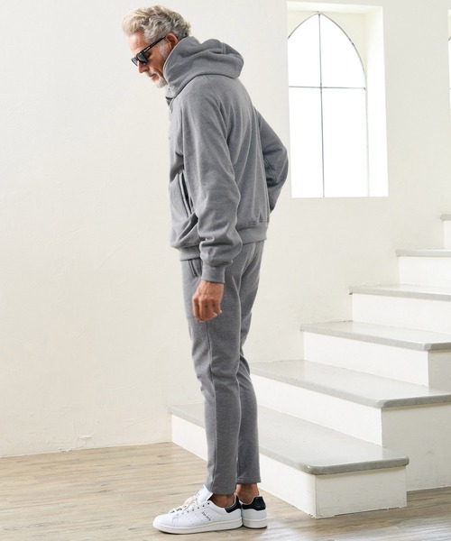 Maison code 13(メゾンコードサーティーン)の「mpa4200- Fleece Lined Asymmetric Hoodie ジップパーカー(M26W-17)(パーカー・メンズ・トップグレー/ブラック・M/L/S)」の10枚目の写真