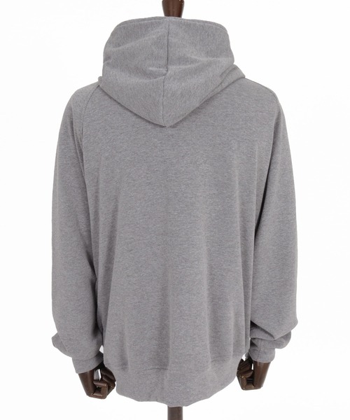 Maison code 13(メゾンコードサーティーン)の「mpa4200- Fleece Lined Asymmetric Hoodie ジップパーカー(M26W-17)(パーカー・メンズ・トップグレー/ブラック・M/L/S)」の15枚目の写真