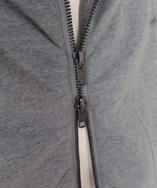 Maison code 13(メゾンコードサーティーン)の「mpa4200- Fleece Lined Asymmetric Hoodie ジップパーカー(M26W-17)(パーカー・メンズ・トップグレー/ブラック・M/L/S)」の17枚目の写真