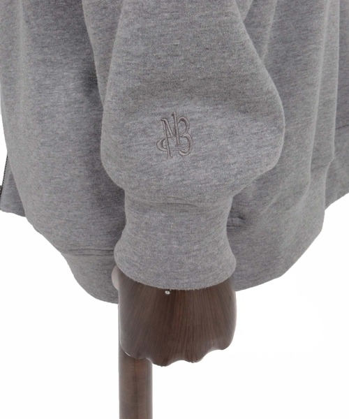 Maison code 13(メゾンコードサーティーン)の「mpa4200- Fleece Lined Asymmetric Hoodie ジップパーカー(M26W-17)(パーカー・メンズ・トップグレー/ブラック・M/L/S)」の18枚目の写真