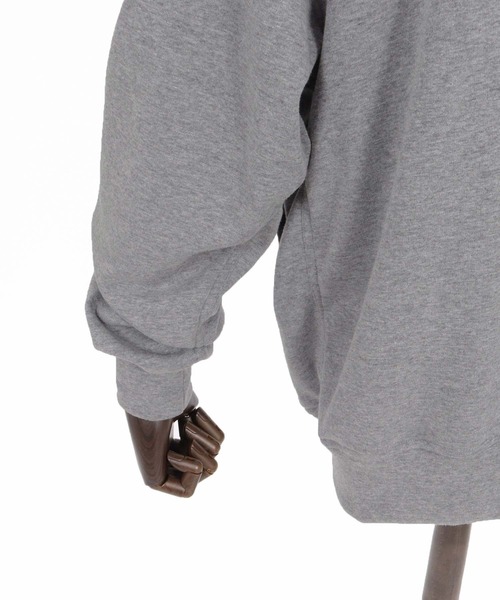 Maison code 13(メゾンコードサーティーン)の「mpa4200- Fleece Lined Asymmetric Hoodie ジップパーカー(M26W-17)(パーカー・メンズ・トップグレー/ブラック・M/L/S)」の20枚目の写真