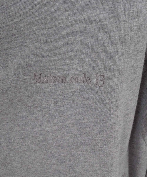 Maison code 13(メゾンコードサーティーン)の「mpa4200- Fleece Lined Asymmetric Hoodie ジップパーカー(M26W-17)(パーカー・メンズ・トップグレー/ブラック・M/L/S)」の21枚目の写真