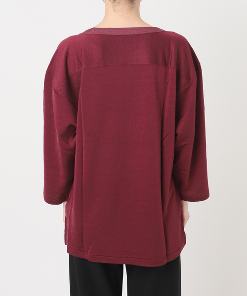 AP STUDIO(エーピーストゥディオ)の「【athletic wear MASON】別注Rayon Football Tsh(Tシャツ/カットソー・レディース・ボルドー/ブラウン・FREE)」の13枚目の写真