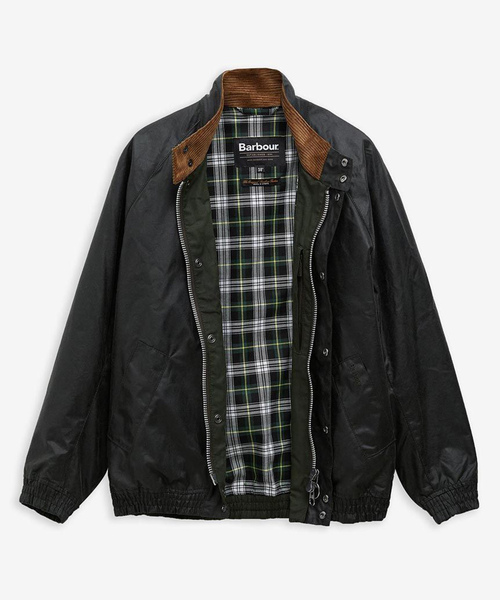 Barbour(バブアー)の「Barbour(バブアー) BLOUSONTRANSPORT WAX JACKET(その他アウター・メンズ・カーキ/ブラック・40/38/36/42)」の2枚目の写真