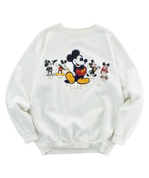【USED】90's Disney “Mickey Classics / 1928 - TODAY” ワッペン スウェット USA製