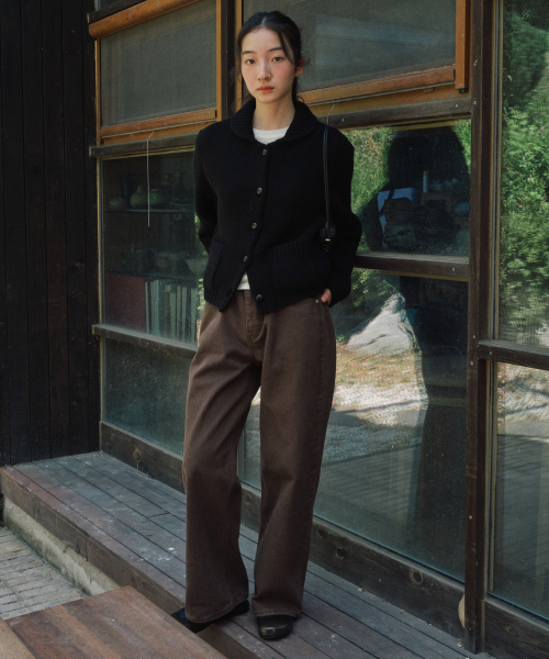 STEP AROUND(ステップアラウンド)の「Soft Washing Color Straight Denim_BROWN(デニムパンツ・レディース・その他・SMALL/MEDIUM)」の2枚目の写真