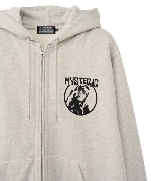HYSTERIC GLAMOUR(ヒステリックグラマー)の「ROCK ’N’ ROLL GOOD TO ME パーカー(パーカー・メンズ・ブラック/トップグレー/グリーン・X-LARGE/LARGE/MEDIUM/SMALL)」の7枚目の写真