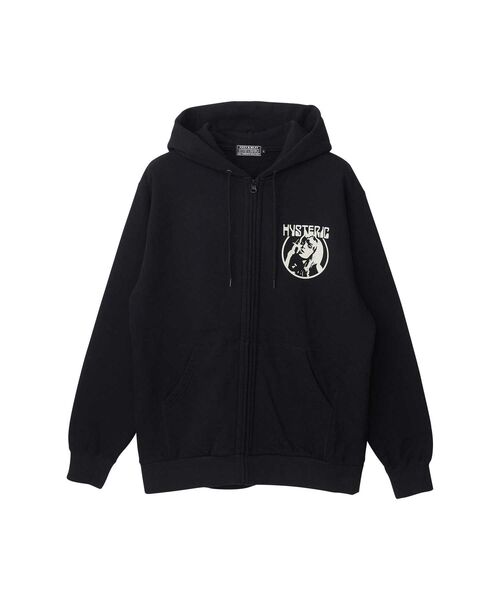 HYSTERIC GLAMOUR(ヒステリックグラマー)の「ROCK ’N’ ROLL GOOD TO ME パーカー(パーカー・メンズ・ブラック/トップグレー/グリーン・X-LARGE/LARGE/MEDIUM/SMALL)」の8枚目の写真