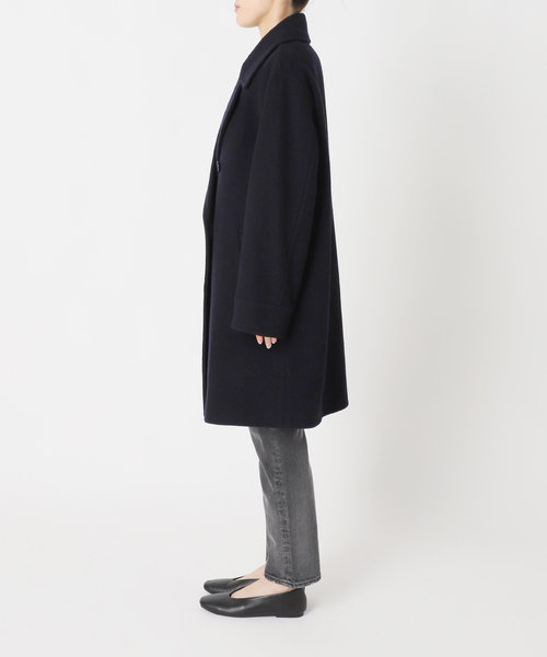 JOURNAL STANDARD relume(ジャーナルスタンダード レリューム)の「尾州ウールスーパー100モッサロングコート(チェスターコート・レディース・チョコ/ネイビー・36/38)」の17枚目の写真