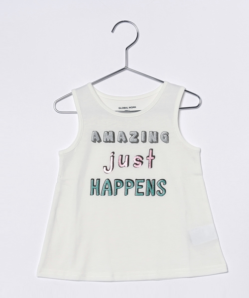 GLOBAL WORK（グローバルワーク）の「キッズ【吸水速乾】ドライGIRLSタンク/721801（タンクトップ・キッズ・ライトピンク/ホワイト/ホワイト系その他/オフホワイト/その他1・X-LARGE/MEDIUM/LARGE/SMALL）」の3枚目の写真