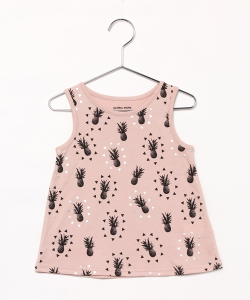 GLOBAL WORK（グローバルワーク）の「キッズ【吸水速乾】ドライGIRLSタンク/721801（タンクトップ・キッズ・ライトピンク/ホワイト/ホワイト系その他/オフホワイト/その他1・X-LARGE/MEDIUM/LARGE/SMALL）」の4枚目の写真