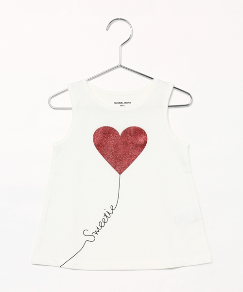 GLOBAL WORK（グローバルワーク）の「キッズ【吸水速乾】ドライGIRLSタンク/721801（タンクトップ・キッズ・ライトピンク/ホワイト/ホワイト系その他/オフホワイト/その他1・X-LARGE/MEDIUM/LARGE/SMALL）」の2枚目の写真