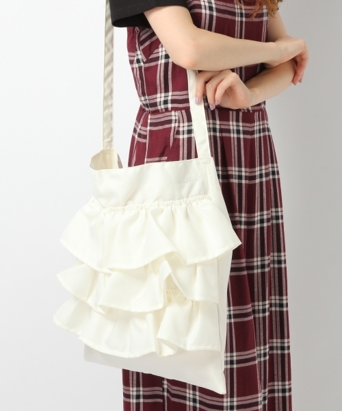 Heather（ヘザー）の「フリルショルダー　726657（ショルダーバッグ・レディース・アイボリー/ブラック/ピンク系その他/グリーン・FREE）」の13枚目の写真