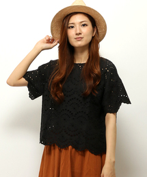 LBC | コットンシフリードロップブラウス        (シャツ/ブラウス)