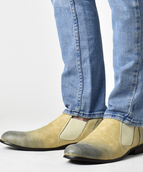 O-NINE（オーナイン）の「サイドゴアシューズ /  2WAY スリッポン（スリッポン・メンズ・ブラウン/ネイビー/グレー/ブラック/ベージュ/ダークブラウン・42/44/40/46/39/45/41/43）」の6枚目の写真