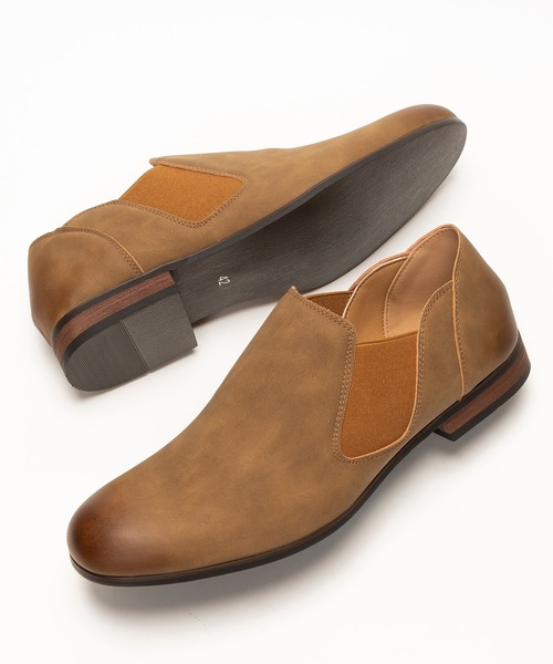 O-NINE（オーナイン）の「サイドゴアシューズ /  2WAY スリッポン（スリッポン・メンズ・ブラウン/ネイビー/グレー/ブラック/ベージュ/ダークブラウン・42/44/40/46/39/45/41/43）」の18枚目の写真