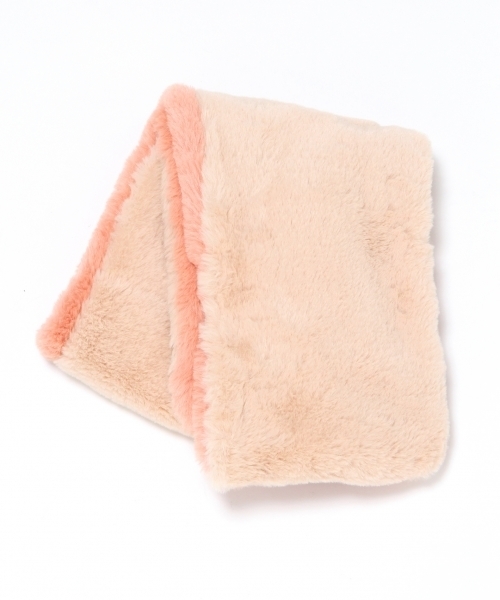 Heather（ヘザー）の「フェイクファーティペット　735000（マフラー・レディース・ブラウン系その他/ピンク系その他/グレー/ホワイト・ONE SIZE）」の4枚目の写真