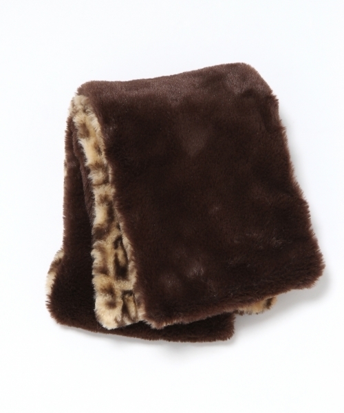 Heather（ヘザー）の「フェイクファーティペット　735000（マフラー・レディース・ブラウン系その他/ピンク系その他/グレー/ホワイト・ONE SIZE）」の11枚目の写真