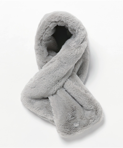 Heather（ヘザー）の「フェイクファーティペット　735000（マフラー・レディース・ブラウン系その他/ピンク系その他/グレー/ホワイト・ONE SIZE）」の2枚目の写真