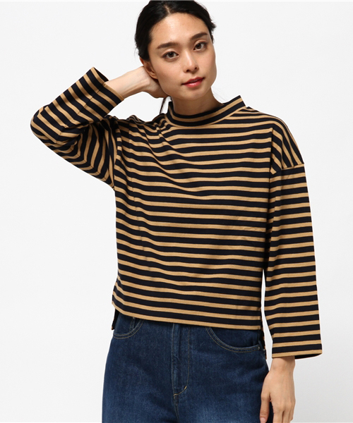 MOUSSY（マウジー）の「OFF NECK BORDER TOPS（Tシャツ/カットソー・レディース・ホワイト系その他/ピンク/ダークネイビー/ブラック系その他・FREE）」の13枚目の写真