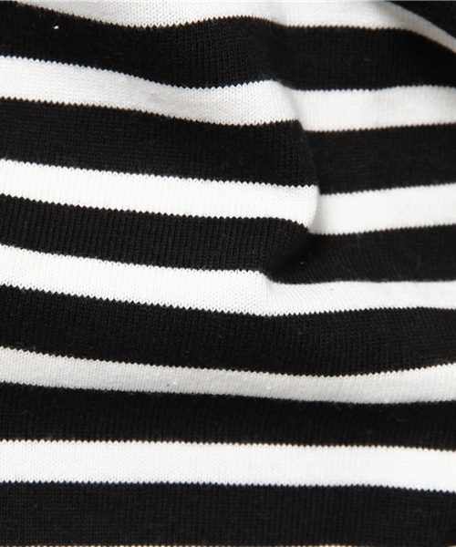 MOUSSY（マウジー）の「OFF NECK BORDER TOPS（Tシャツ/カットソー・レディース・ホワイト系その他/ピンク/ダークネイビー/ブラック系その他・FREE）」の11枚目の写真