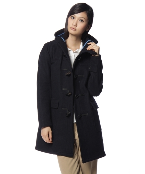 BEAMS BOY(ビームスボーイ)の「GERALD&STEWART × BEAMS BOY / ダッフル ロング (ダッフルコート・レディース・ブラック/ネイビー・ONE SIZE)」の8枚目の写真