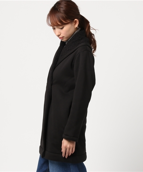 LBC(エルビーシー)の「裏ボア衿ボリュームコート(その他アウター・レディース・グレー/モカ/ブラック・LARGE/MEDIUM)」の5枚目の写真