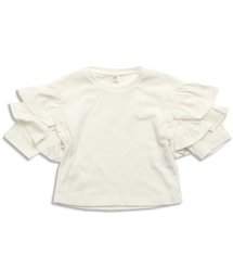 apres les cours | 袖2段フリル7分袖Тシャツ(Tシャツ/カットソー)