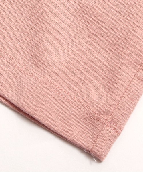 apres les cours（アプレレクール）の「袖2段フリル7分袖Тシャツ（Tシャツ/カットソー・キッズ・ピンク/オフホワイト・140/100/120/90/130/110/80）」の7枚目の写真